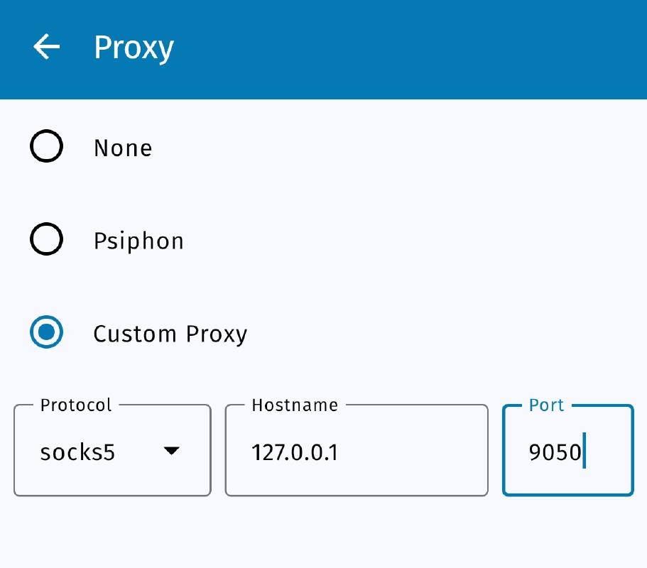 Backend proxy custom